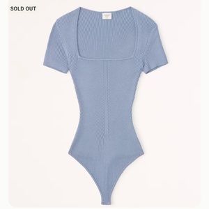Abercrombie Short-Sleeve Portrait Neck Bodysuit